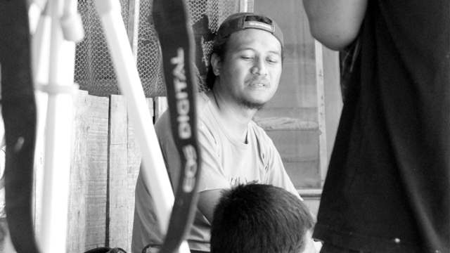 Saat syuting film 'Halaman Belakang' (Sumber: Yusuf Radjamuda)
