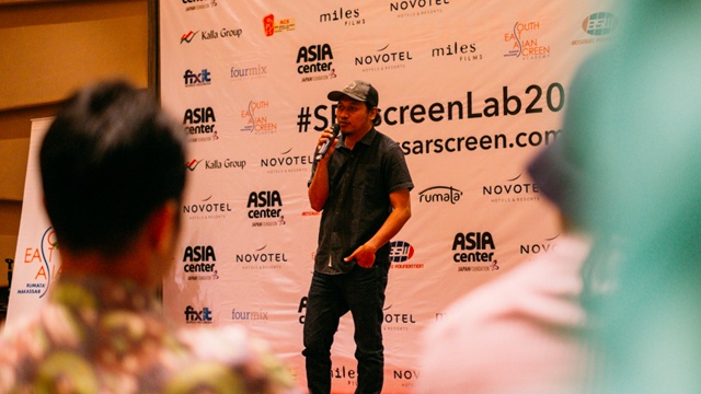 Papa Al di Makassar SEA Screen Academy (Sumber: Yusuf Radjamuda)