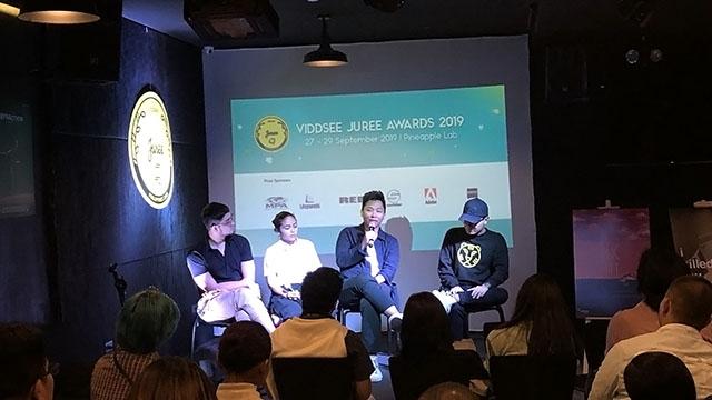 Dari kiri ke kanan: Jan Pineda, Annika Yanez, Lucky Kuswandi, Mikhail Red
